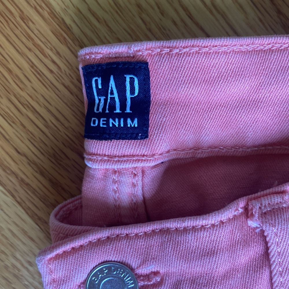 Gap Skinny Capri Jeans Size 28 Coral - Picture 2 of 3